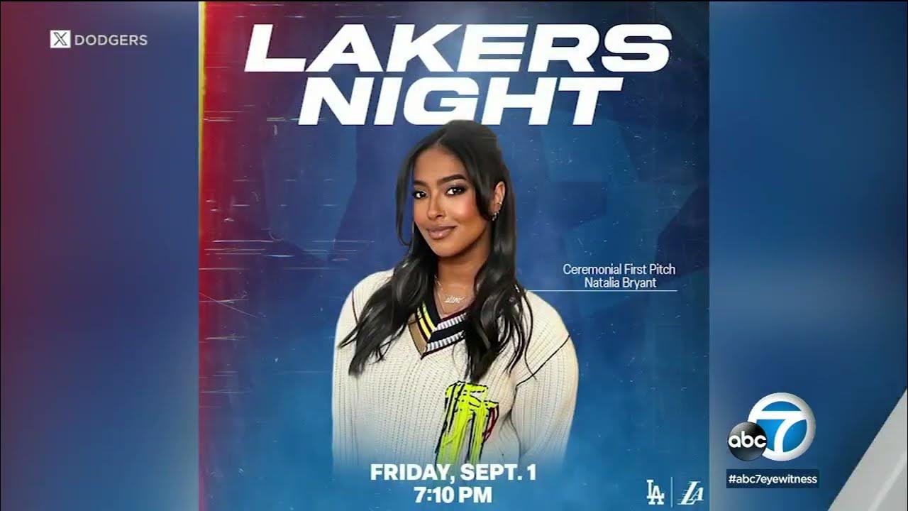 Natalia Bryant to throw first pitch on Dodgers' Lakers Night 