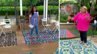 Ultimate Innovations Laguna Beach Teppichkollektion für drinnen und draußen auf QVC