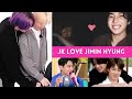 Jungkook showing his love for jimin hyung