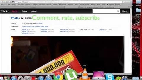 How to save images from flickr EASY