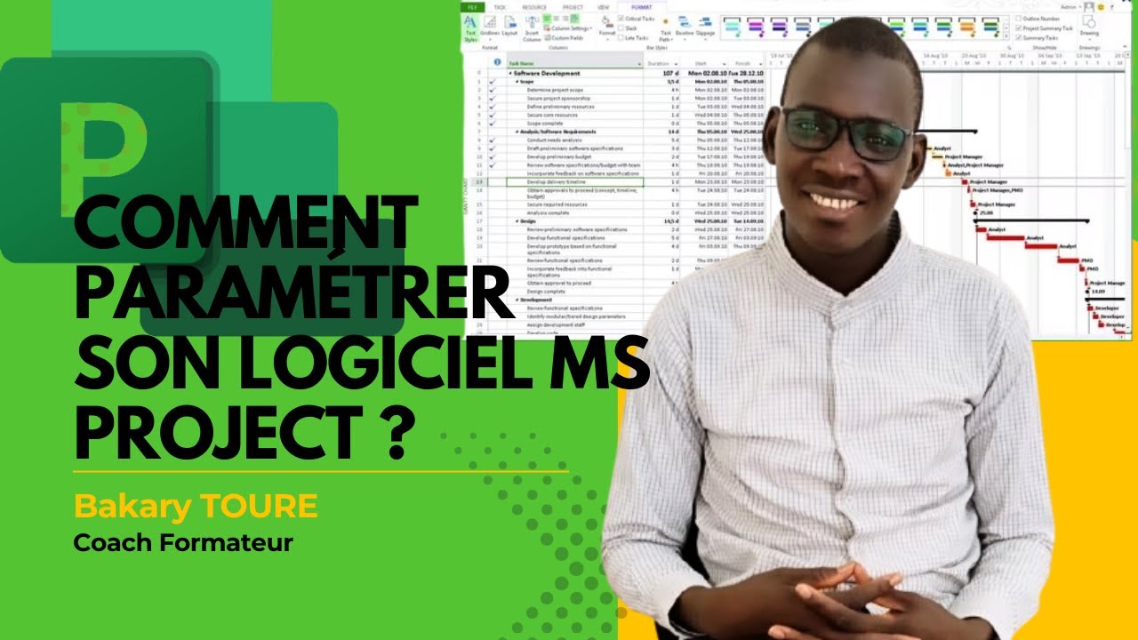 Paramétrage du logiciel MS Project de A à Z (Tutoriel Complet)