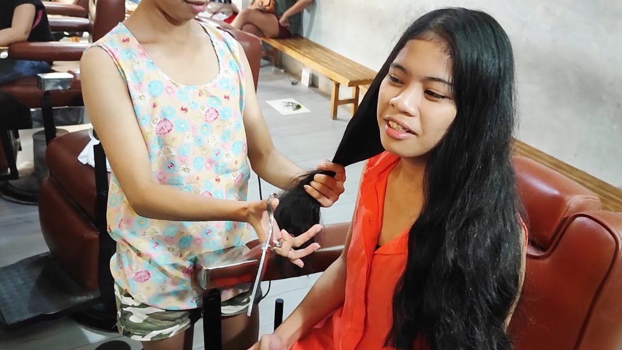 Your friend will cut your hair today