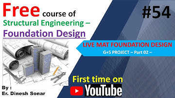10(2) Live Mat foundation Design Part 2- II Structural Engineering Courses