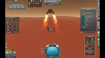 Kerbal Space Program - Dunatron a Duna Rover skycrane landing