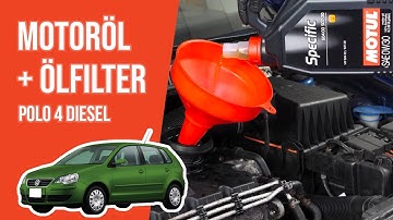 Wie Polo 4 1.9 TDI Motoröl und Ölfilter wechseln 🛢
