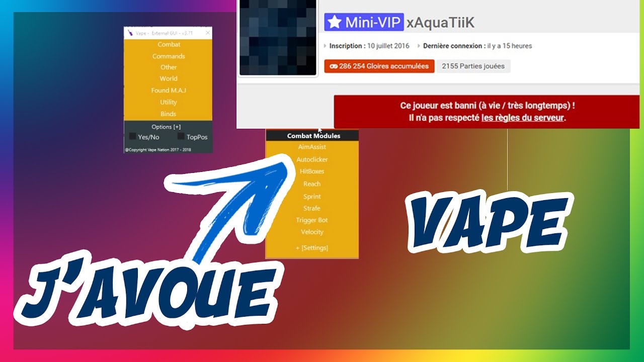 LA VÉRITÉ SUR MON BAN DE FUNCRAFT, J'AVOUE AVOIR VAPE... - YouTube