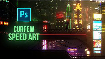 Create a Cyberpunk Future Scene! Photoshop Speed Art | Wilmer.lens