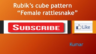 rubik's cube pattern female rattlesnake pattern step by step tutorial for beginners in hindi