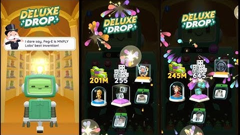 DELUXE DROP - PEG-E EVENT MONOPOLY GO COMPLETE REWARDS | #deluxe #drop #monopolygo #pege