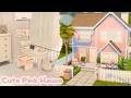 Cute Pink House 💗✨ The Sims 4 CC Speed Build