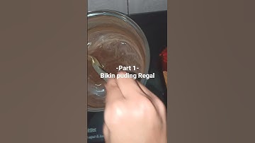 Part 1 Membuat puding cokelat Regal #pudding #regal #coklat