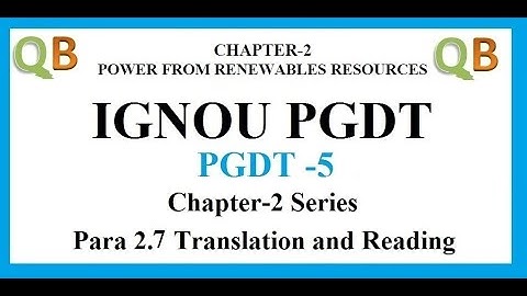 IGNOU PGDT-5 | Chapter- 2 | Series of Chapter-2 | Para 2.7 |