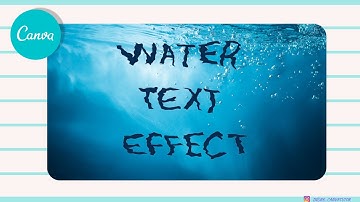 How create Liquify text Effect in CANVA | Create liquid effects easily