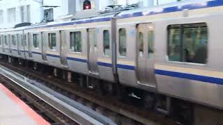 E235系1000番台クラJ-07編成+クラF-03編成横浜駅発車