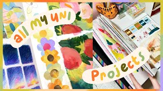 All My First Year Art University Projects | Illustration Student!