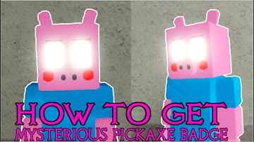 How to get the "Mysterious Pickaxe" Badge in Roblox Piggy RP [W.I.P]