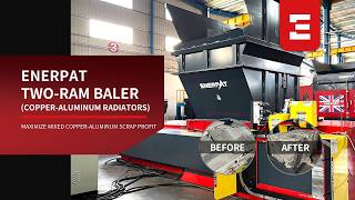 ✅ ENERPAT Two Ram Baler | Customized for copper aluminum radiator recycling
