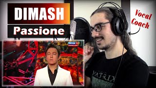 DIMASH "Passione" // REACTION & ANALYSIS by Vocal Coach (ITA)