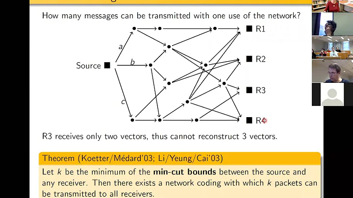 VCC: Heide Gluesing-Luerssen "Rank-Metric Codes for Random Network Coding"