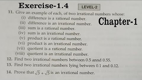 RD Sharma Class 9 Solutions Chapter 1 Number System Ex 1.4 Q11 to Q14