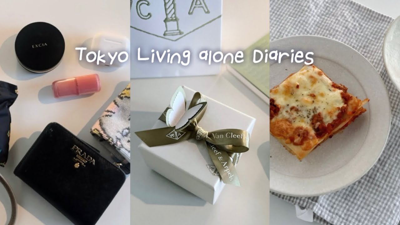 一人暮らしの最近 | ジュエリー購入💍🍀what's in my bag I ラザニアランチ, 久しぶりのお菓子作り