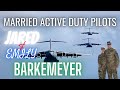 Air force married c17 globemaster pilots jared and emily barkemeyer