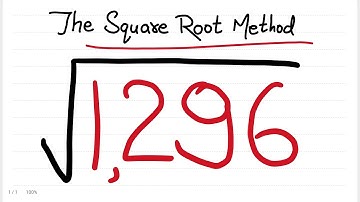 Square root of 1296 | square root by long division method | squares and square root