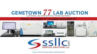 Genetown 77 Online Used Lab Equipment Auction