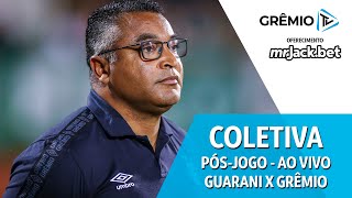 AO VIVO | Coletiva Pós-jogo - Guarani x Grêmio (Campeonato Brasileiro Série B 2022)