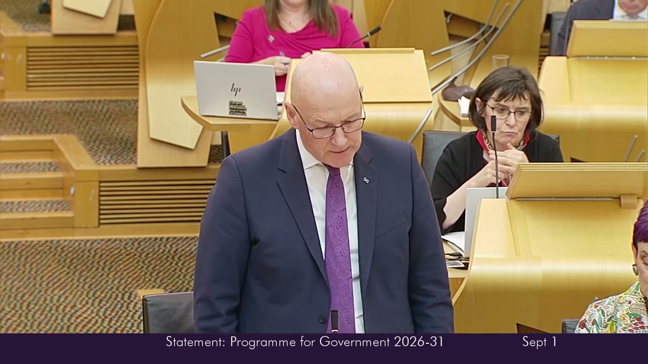 Thumbnail for First Minister’s Statement: Programme for Government 2026-31 - 01 September 2026