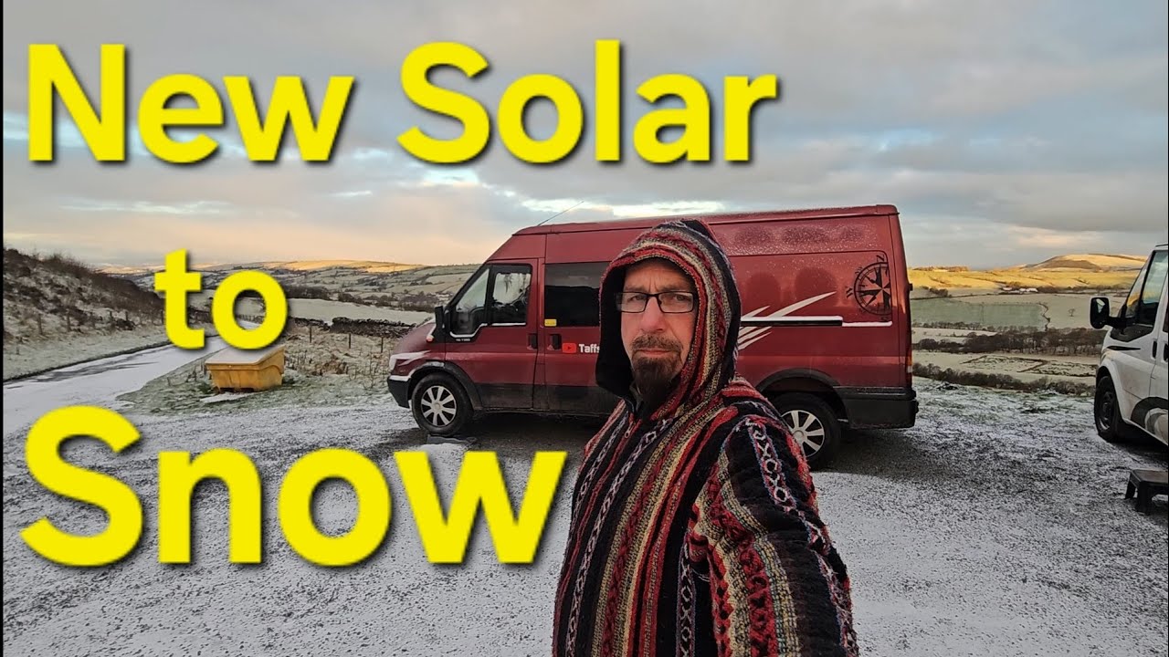 Fitted Solar Panels then it Snowed / Belgian Malinois