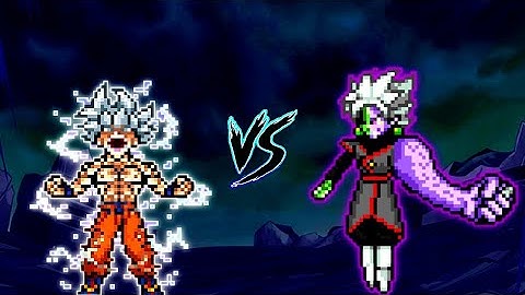 Son Goku DBS V7 (all form) VS Fused Zamasu V4 (all form) in Mugen
