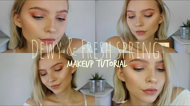 DEWY & FRESH SPRING MAKEUP TUTORIAL 2017! | Rebecca Ellie