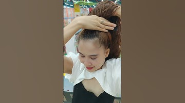 Cột tóc giả giữa siêu thị nhà banh#toccot #tocgiadep