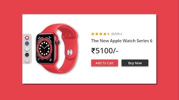 Responsive Product Card UI Design | E-commerce Card Tutorial Using HTML5 CSS3 & JQUERY