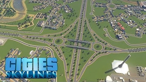 Cities Skylines - New Vanilla Dumbbell Interchange #shorts
