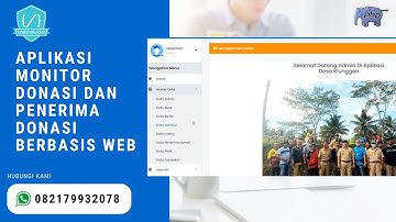 Source Code Aplikasi Monitoring Donasi & Penerima Donasi Desa Berbasis Web Php