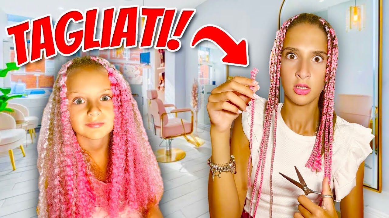 SCIOGLIAMO le TRECCINE e AURY si TAGLIA Tutti i CAPELLI 😭