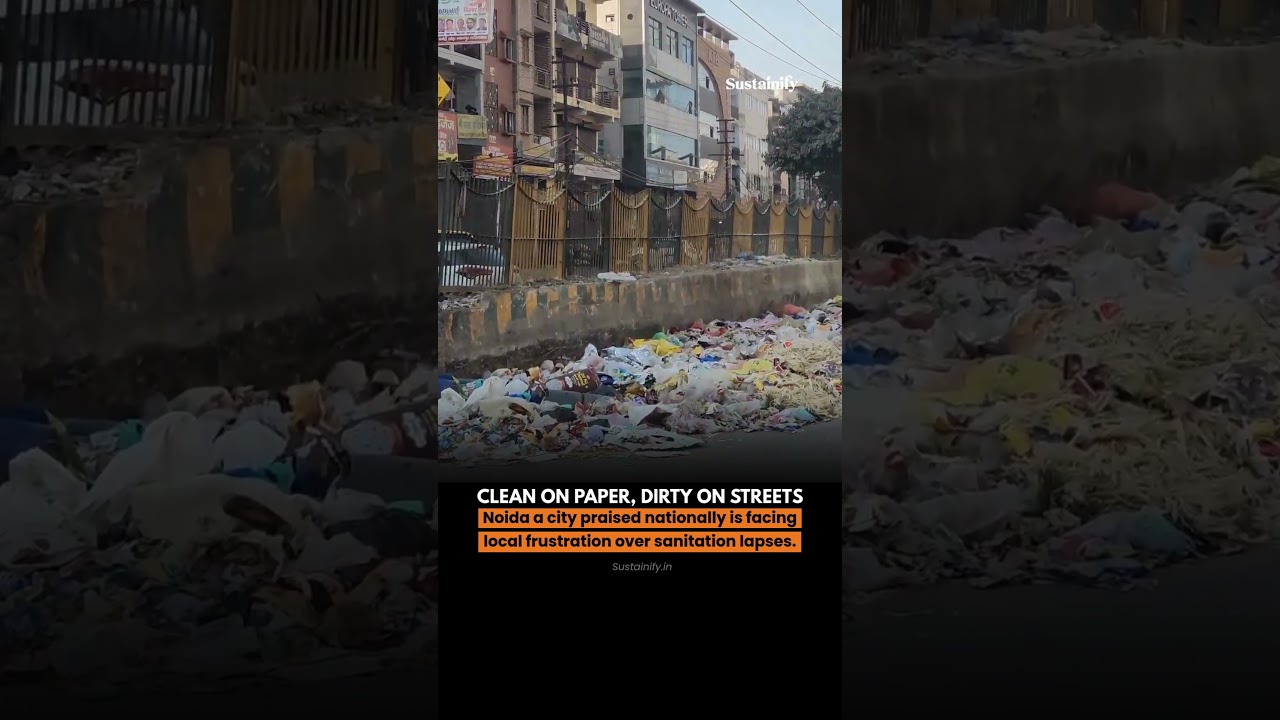 Noida Ranked Cleanest City — But Ground Reality Raises Questions  #cleanindia #civicsense #news