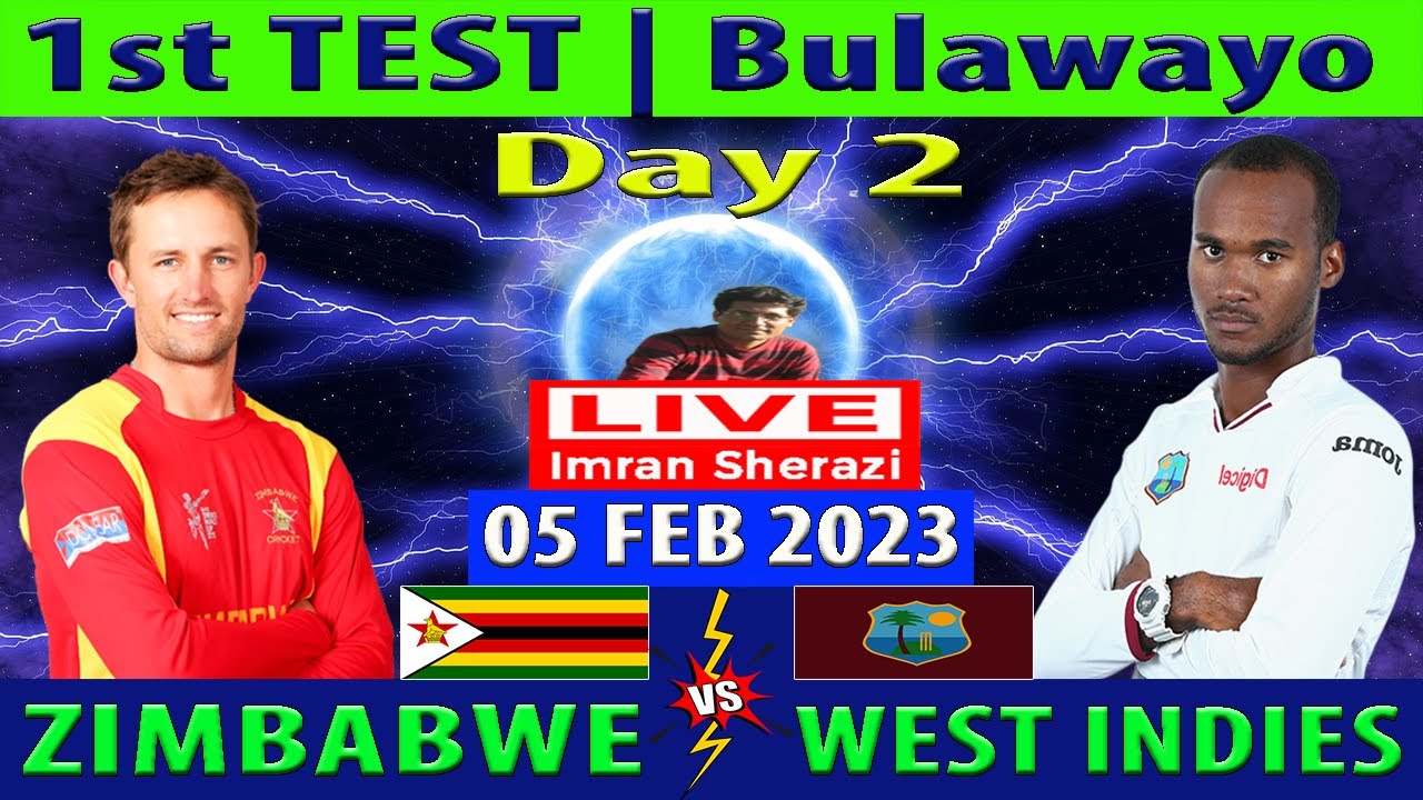 Zimbabwe vs West Indies ZIM vs WI Day 2 of 1st Test Match West