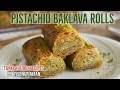 Easy Turkish Pistachio Baklava Rolls With Phyllo