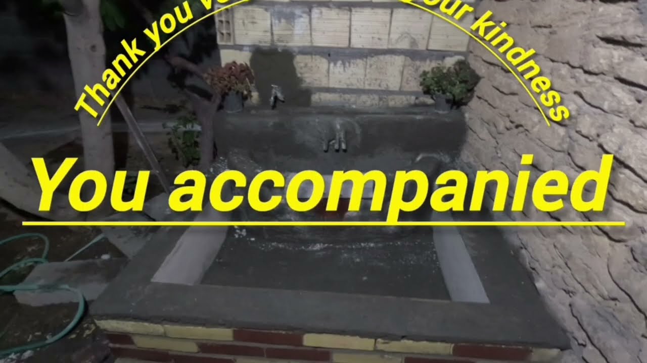 Construction in Iran.Old house in need of support and renovationحوض آبنما با کمترین هزینه