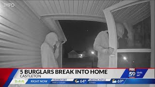 5 Castleton burglary suspects caught on camera