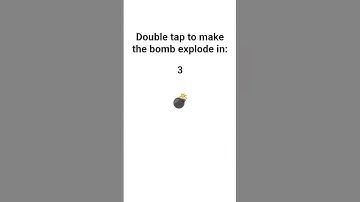 Double tap to make the bomb explode #like #subscribe #viralvideo #shorts