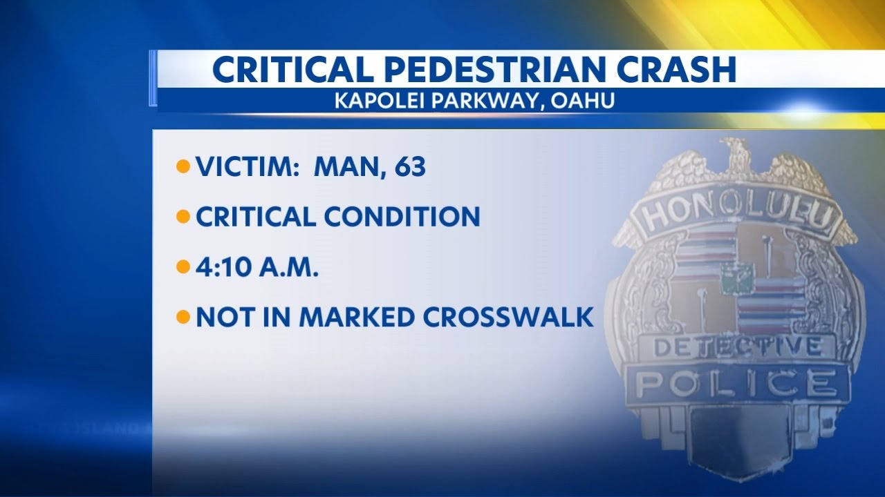 Pedestrian, 63, in critical condition after being struck by car in ...