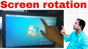 How to  Rotation Laptop and Desktop Screen Windows [Rotate Monitor 90 Degrees] @technicalbana