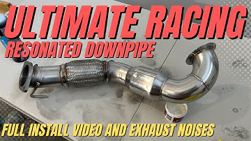 MK7 GTI DOWNPIPE INSTALL - Ultimate Racing Resonated Downpipe