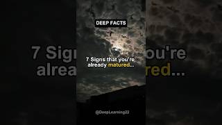 7 Signs that you're already matured😊 #shorts 7 Signs that you're already matured😊 #shorts