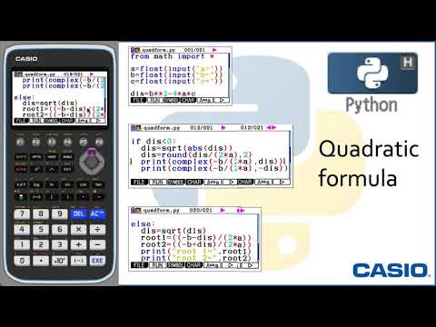 Python™ Video 9:  Quadratic Formula