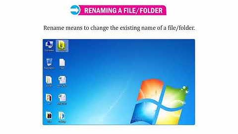 Renaming a file/folder in windows 7